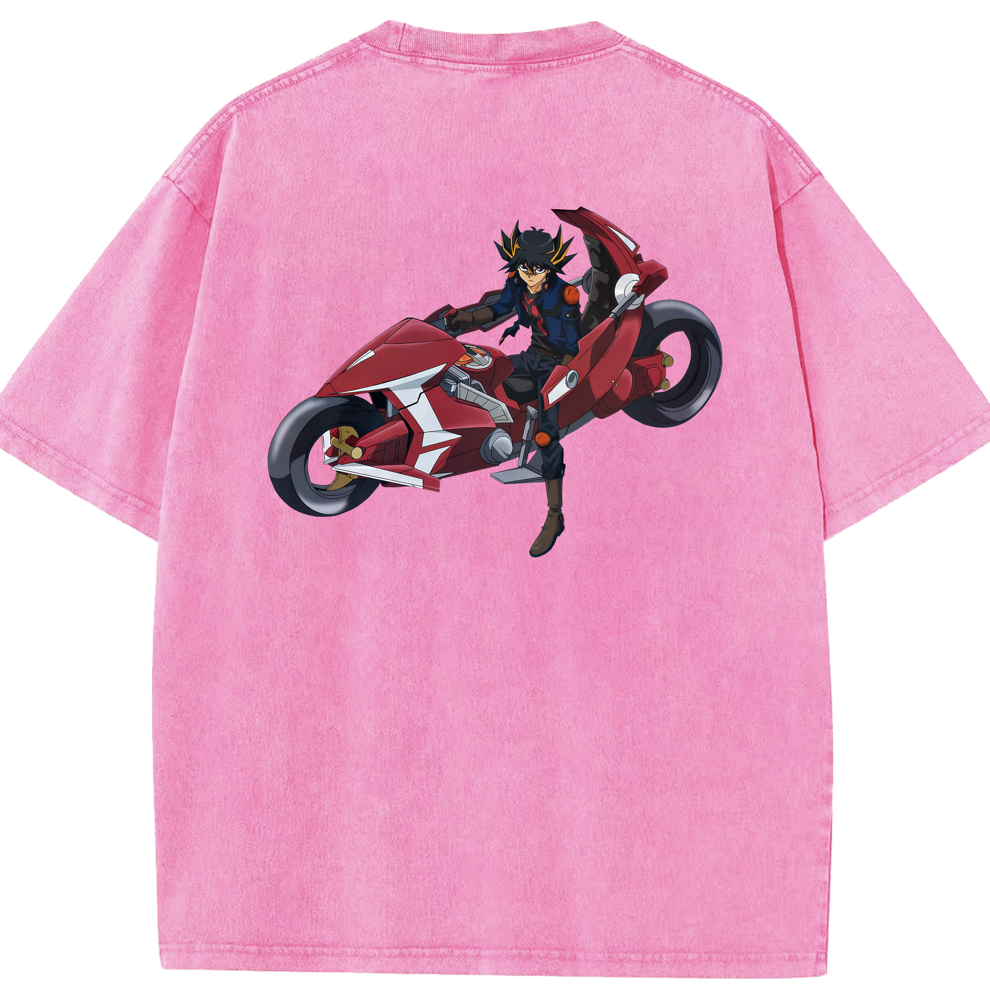（画像用） 遊☆戯☆王 Yu-Gi-Oh! 綿100% ヴィンテージ風 半袖Tシャツ（背面プリント）